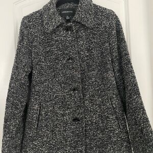 London Fog Women's Charcoal Pea Coat
